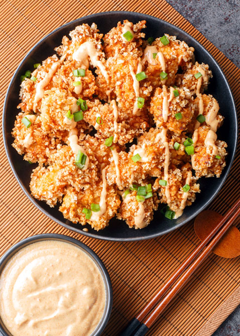 Crispy Bang Bang Chicken with Dipping Sauce